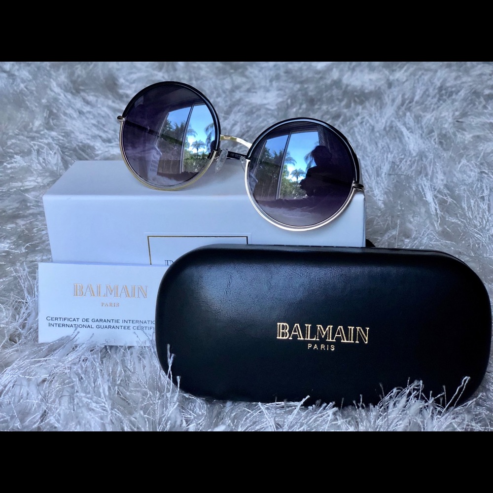 Authentic Balmain BL2513 Metal Round Sunglasses